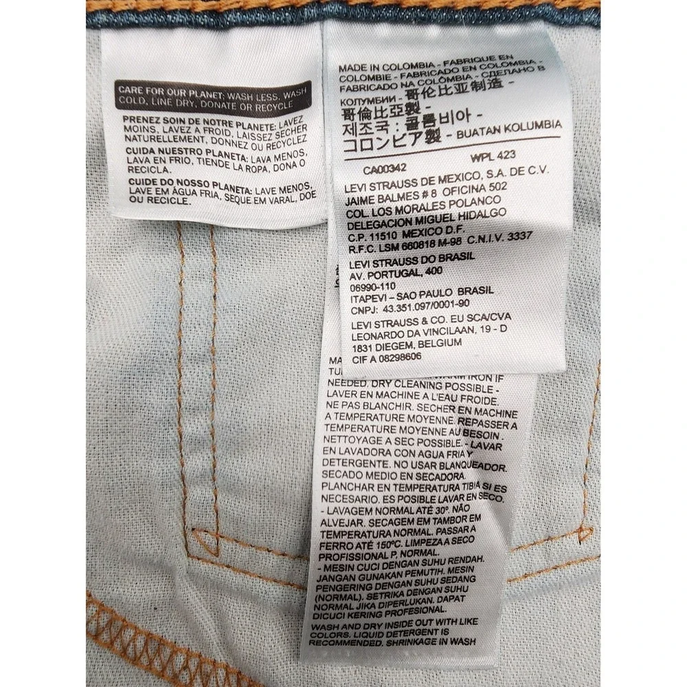 Levi's‎ 511 Jeans Mens 34x30 Blue Slim Fit Dark Wash Denim
